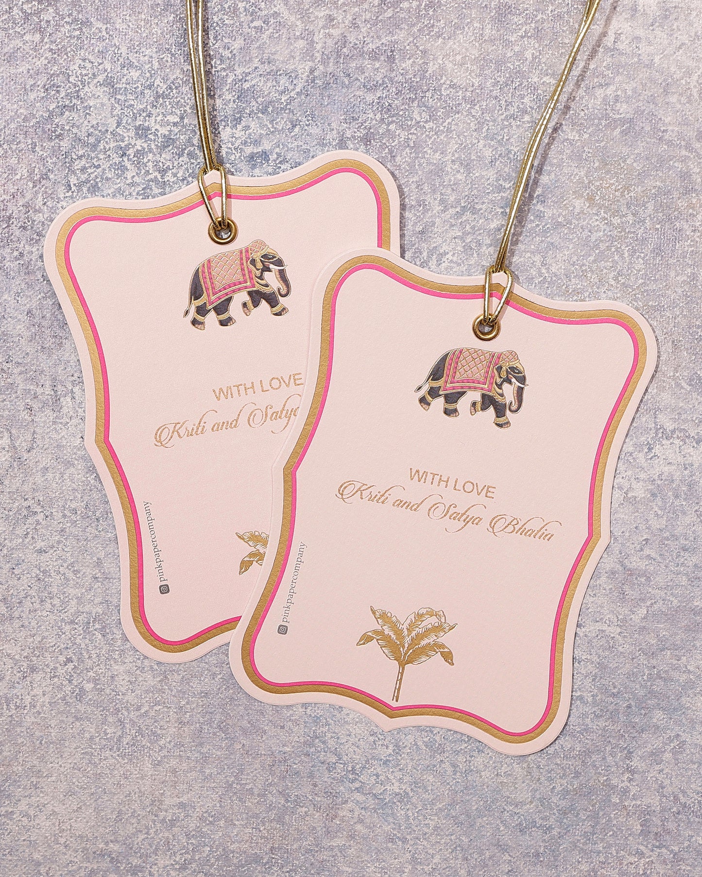 PINK PARADE LUXURY HANGING GIFT TAGS
