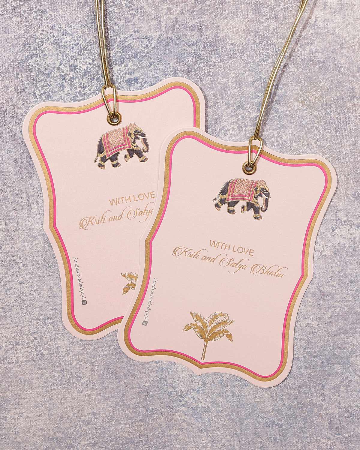 PINK PARADE LUXURY HANGING GIFT TAGS