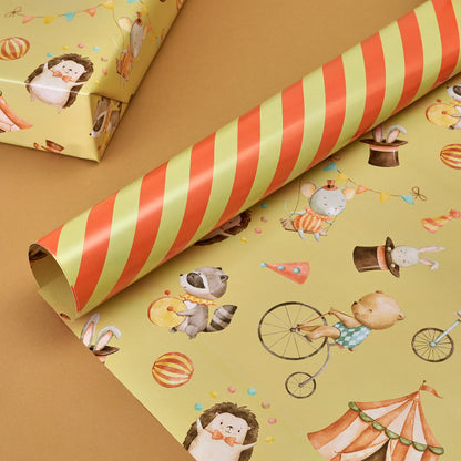 CARNIVAL CHARM REVERSIBLE GIFT WRAPPING SHEETS