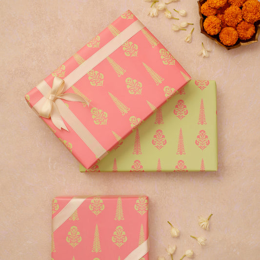 UTSAV REVERSIBLE GIFT WRAPPING SHEETS
