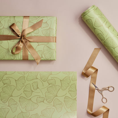 SAGE GREEN GIFT WRAPPING SHEETS