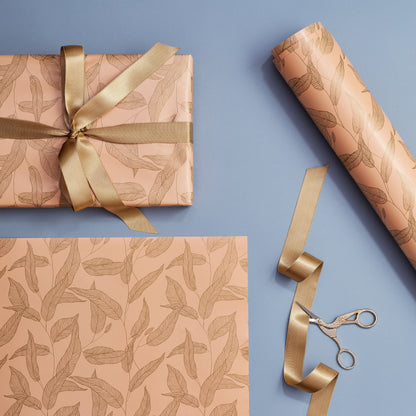 PEACH PASTEL GIFT WRAPPING SHEETS