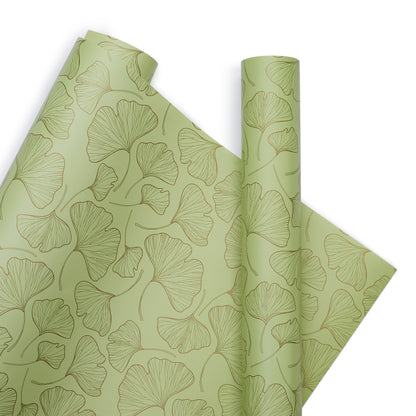 SAGE GREEN GIFT WRAPPING SHEETS