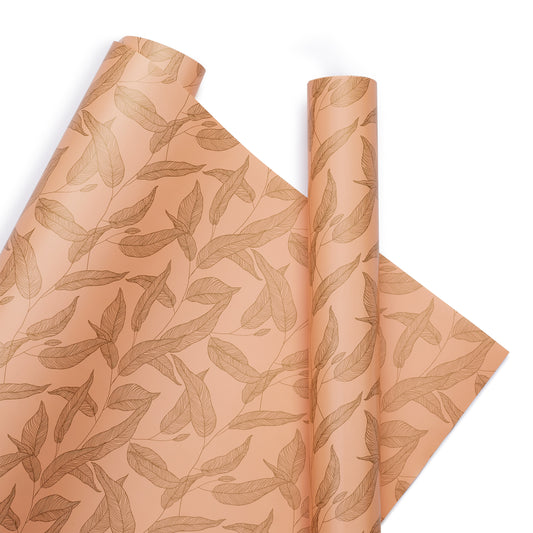 PEACH PASTEL GIFT WRAPPING SHEETS