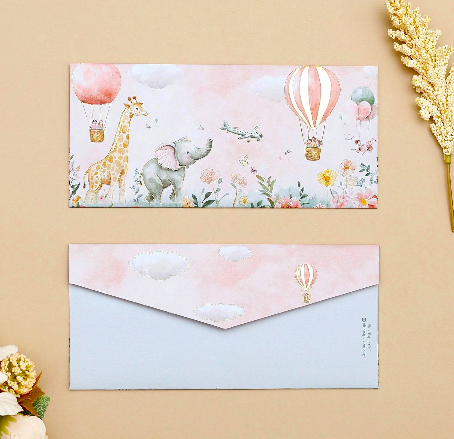 PINK MEADOW KIDS MONEY ENVELOPES