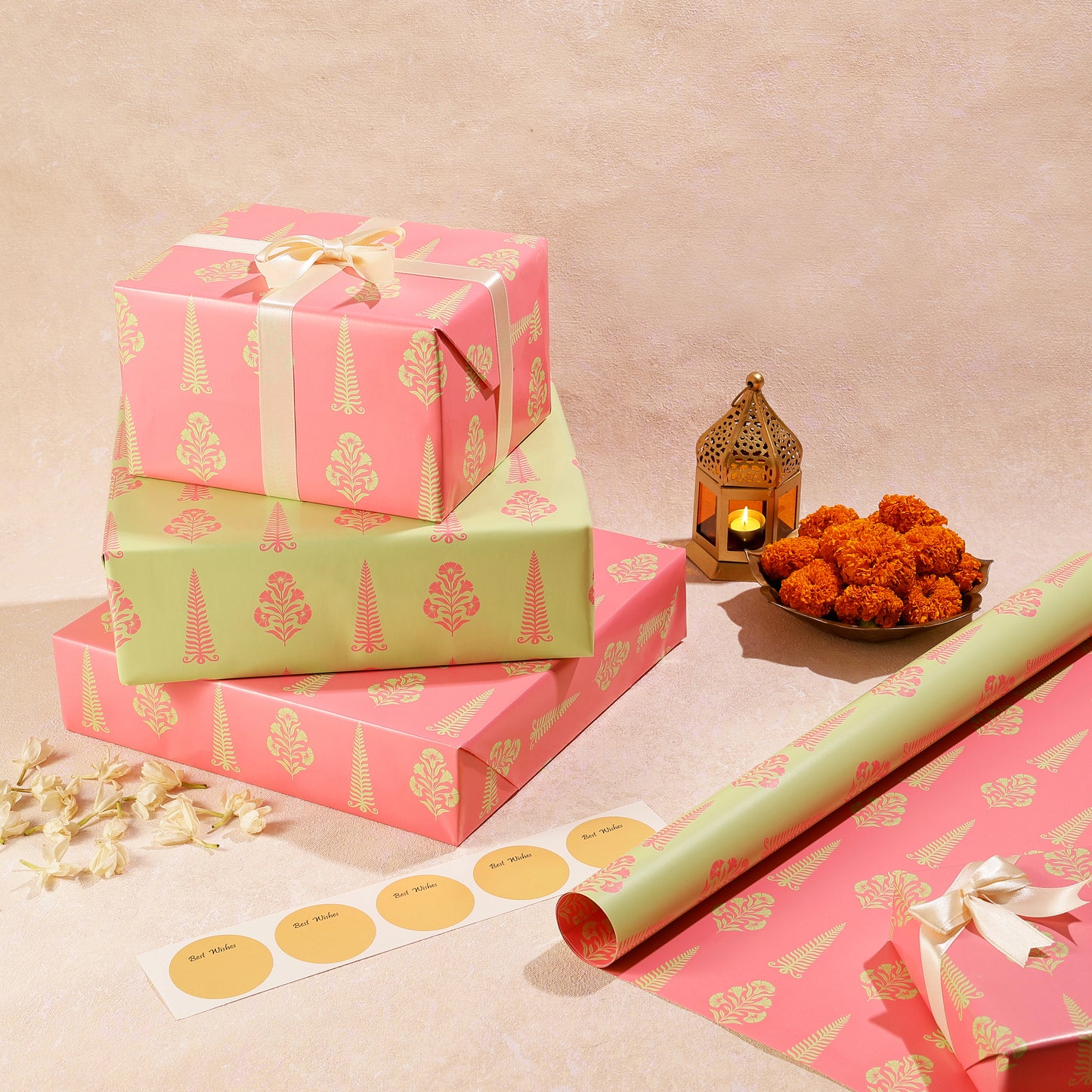 UTSAV REVERSIBLE GIFT WRAPPING SHEETS